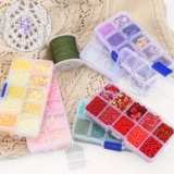 Набор материалов, блестки для ногтей, браслет из бисера с аксессуарами ручной работы, бусины, DIY, 10 ячеек