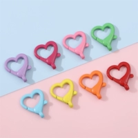 Металлический баллончик с краской, брелок в форме сердца, 22mm, 26mm, 5 шт