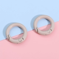 2# легкий кофе с молоком | сплав, окрашенный распылением, разноцветный, круглой формы, около 20 мм, 2 шт.