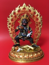 Black chaetian god like Tibet Nepalese craftsmanship 5-way chaetian god big black sky chaetian god five surnamed chaetian king Buddha statue