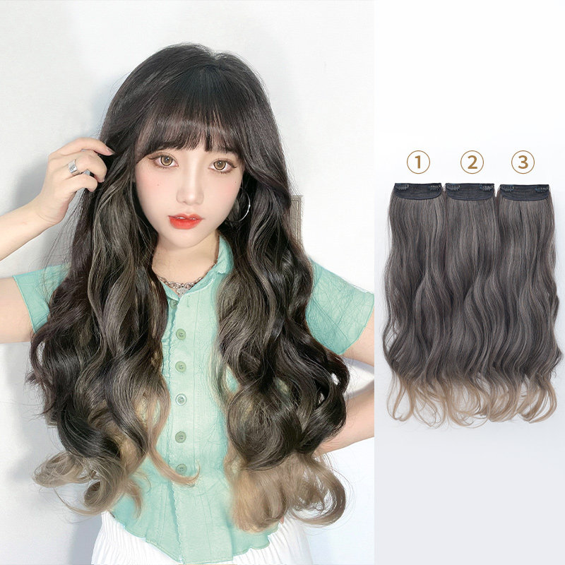 Aife has long hair growth in three - piece wig - hair hair