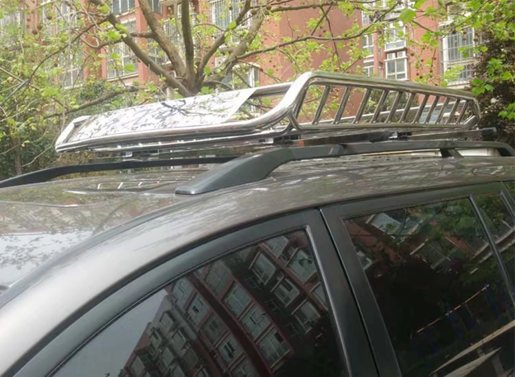 Hongguang S / 1 Baojun 730 Auchan đặc biệt xe giá hành lý giá nóc giỏ thép không gỉ hộp hành lý phổ quát - Roof Rack