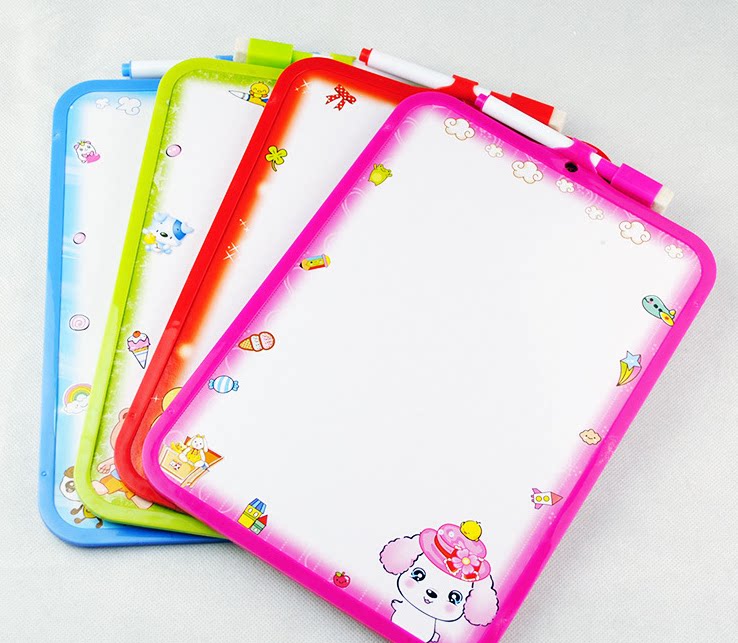 Writing tablet One year old baby graffiti with magnetic double-sided small black and white boards for elementary school students