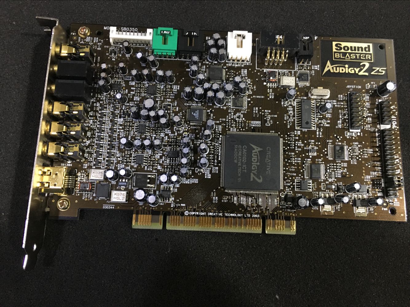 Original unloader SB0350 sound card to support KX K song