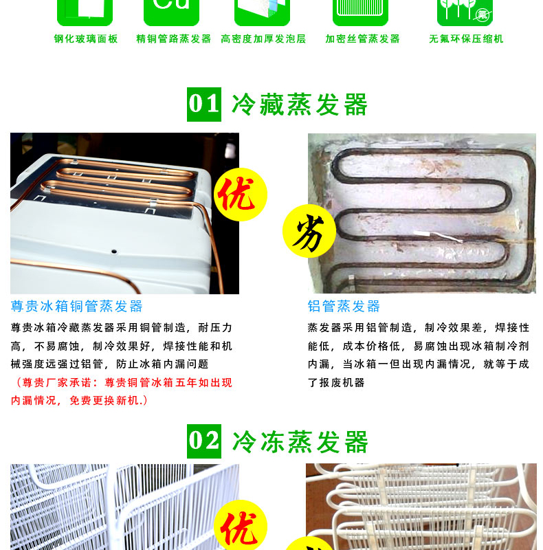 Tủ lạnh công suất lớn BCD-251C hai cánh tủ lạnh tiết kiệm năng lượng Ống đồng hai cánh tủ lạnh đông lạnh - Tủ lạnh tủ lạnh panasonic 188l