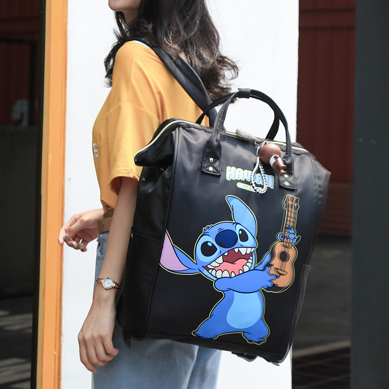 Trolley backpack Universal wheel Trolley travel bag Large capacity boarding bag Men's and women's travel bag Waterproof lightweight travel bag