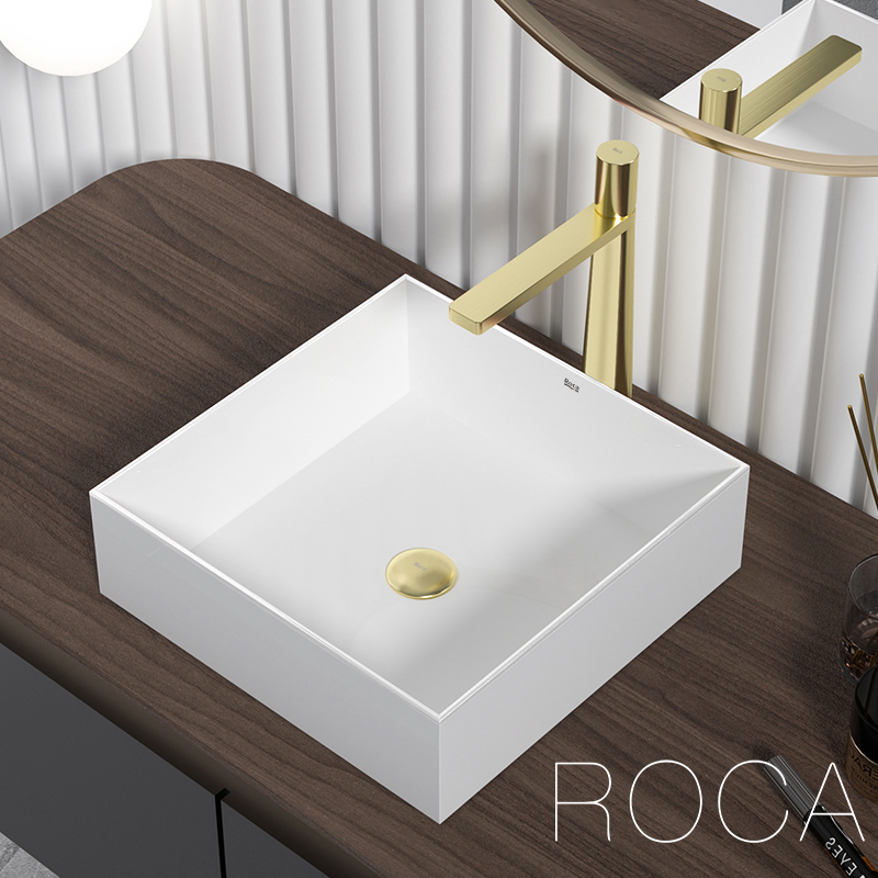 Lejia bathroom ROCA table basin square ceramic simple Nordic home dressing room wash wash face basin