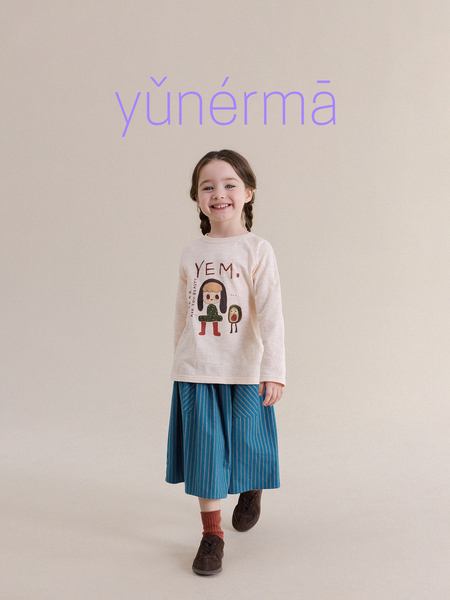 Baby's New Autumn Cartoon Print T-Shirt, Yunerma Girls' 2026 Spring and Autumn Pure Cotton Long-Sleeve Children's Top Trendy