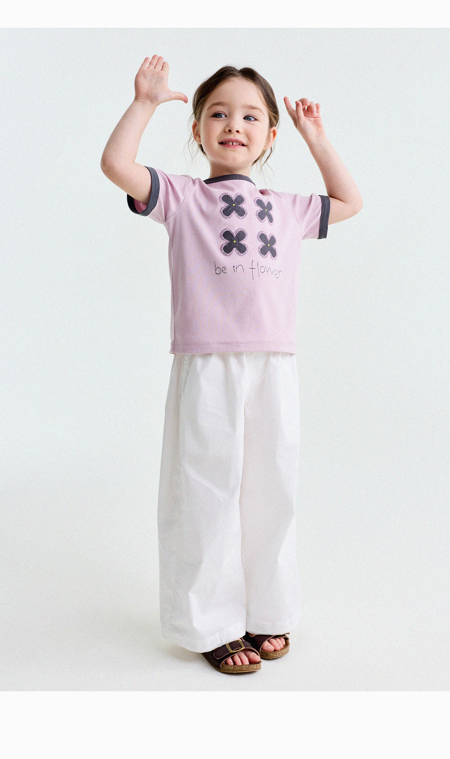 Yunerma Girls' Summer New Style 3D Ruffle Straight-Leg Pants Children's Thin Anti-Mosquito Pants Baby Casual Pants Trendy — 21