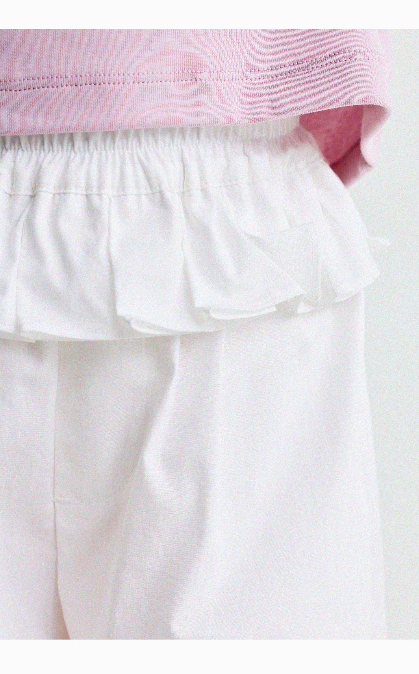 Yunerma Girls' Summer New Style 3D Ruffle Straight-Leg Pants Children's Thin Anti-Mosquito Pants Baby Casual Pants Trendy — 22