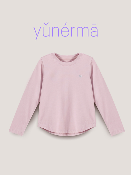 Yunerma Girls' New Autumn Modal Long Sleeve T-Shirt for Kids, Spring and Autumn Outdoor Mountain Style Base Layer Children's T-Shirt Trend — 3