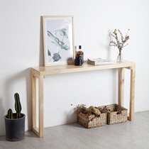 Modern Simple Solid Shuttle Table Nordic Strip by Wall Corridor narrow-side tables for Table