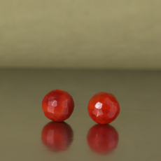 DIY аксессуары 帝廷家！正品川料南红火焰红满肉散珠 哑光无相珠单颗配饰 随形珠