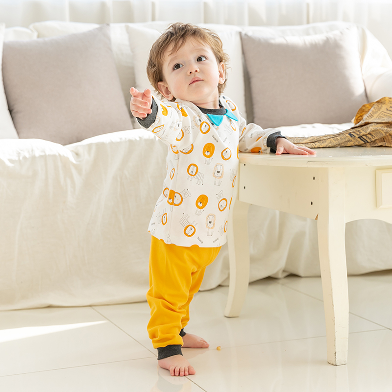 Bé bộ đồ lót cotton mùa xuân và mùa thu mỏng eo cao bảo vệ bụng bông thân đáy clothbaby mùa thu quần quần áo mùa thu.