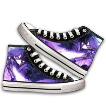 cos Assassin Wu Liuqi high thin canvas joint shoes student cartoon animation men casual cloth shoes