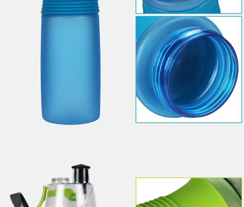 Li Ning thể thao chai nước cup công suất lớn ngoài trời chạy phòng tập thể dục xách tay dành cho người lớn phun phun nước đi bộ đường dài bìa bình đựng nước the thao