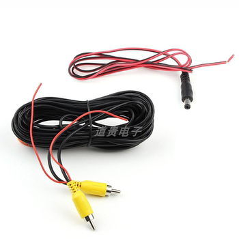 Universal Av Lotus Interface Reversing Video Cable Dc Power Cable Integrated Large-Screen Navigation Connection Extension Double-Shielded Cable