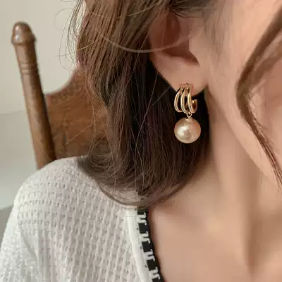 Advanced sense retro pearl earring designer kgold earring 2020 new fashion fashion temperament silver earrings women