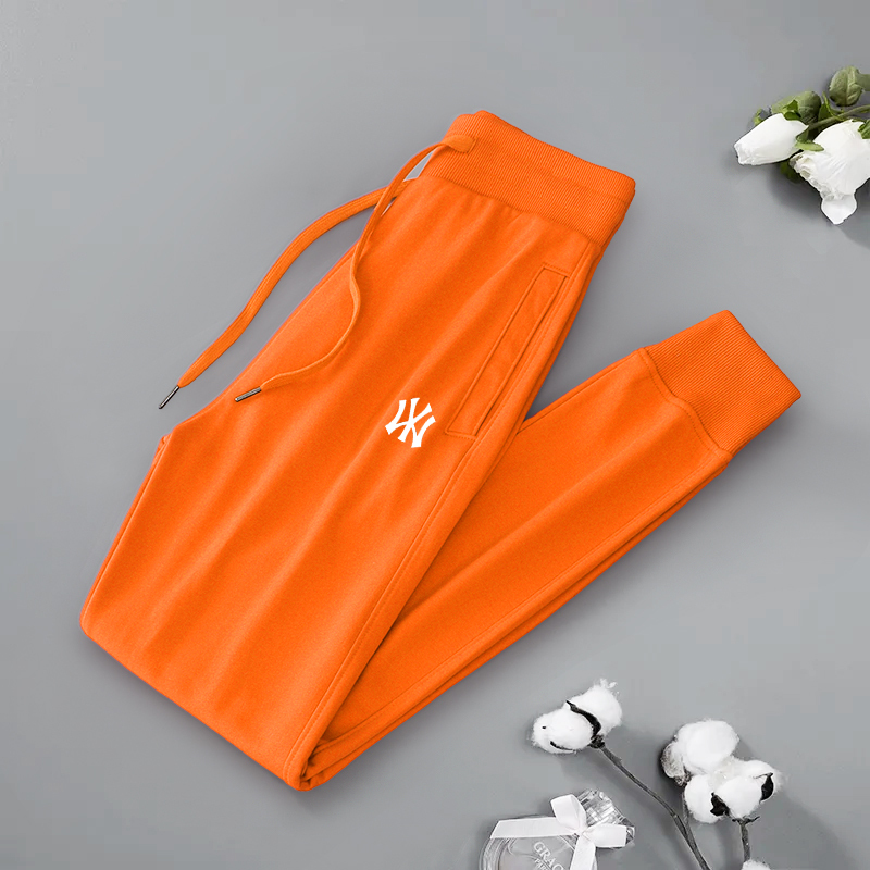 Orange Sports Pants for Women 2025 Spring and Summer New Style Loose Fashion Casual Pants Breathable Versatile Jogger Sweatpants for Women Ins