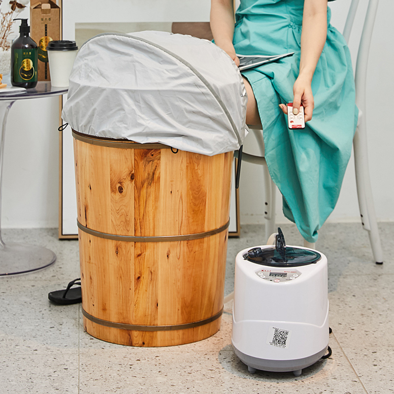 Grass Elecampane Bubble Feet Barrel Wood Barrel Home Plus High Fumigation Barrel Heating Thermostatic Foot Bath Barrel Steam Over Knee High Deep Barrel