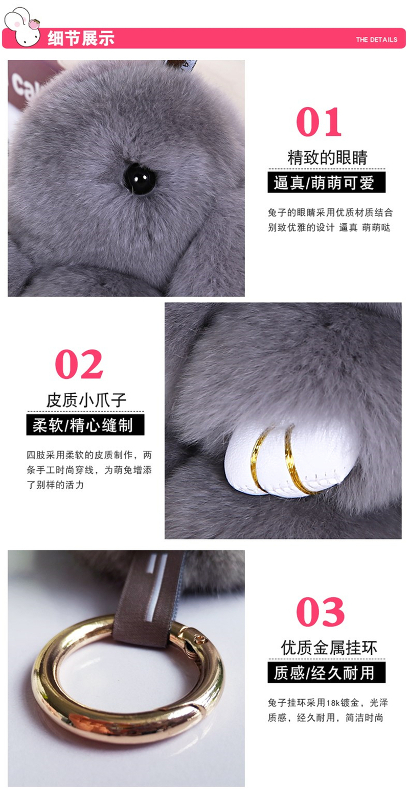 Mini Rex thỏ búp bê sang trọng chơi chết đáng yêu sạc kho báu 10.000 mA phụ nữ phim hoạt hình với một điện thoại di động Meng - Ngân hàng điện thoại di động sạc dự phòng realme