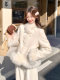 High-end fox fur down jacket for women 2025 winter new Korean style super good-looking gold style 90 white duck down jacket