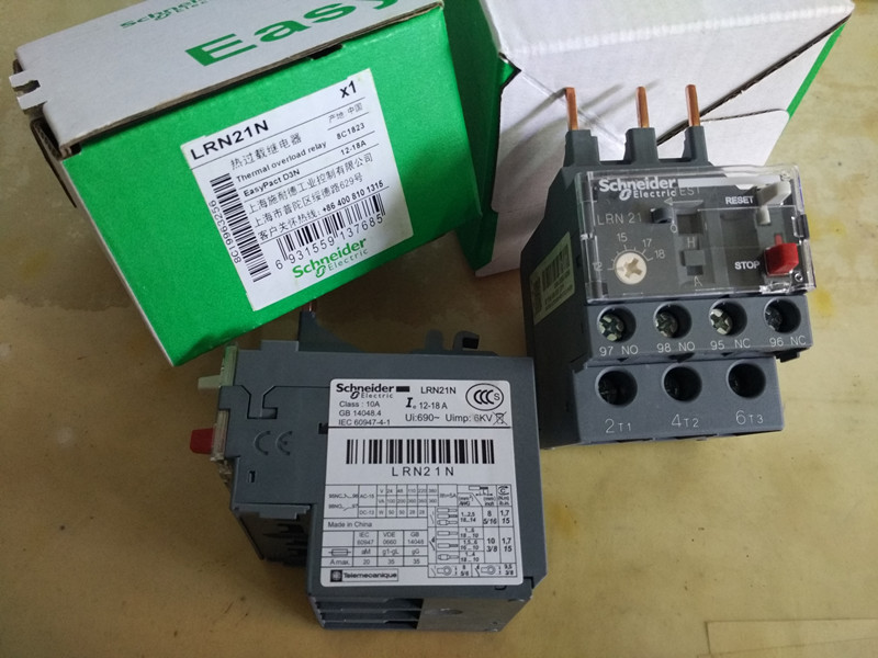 The original Schneider LRN21N thermal overload relay Thermal protection relay replaced LRE21N 12-18A