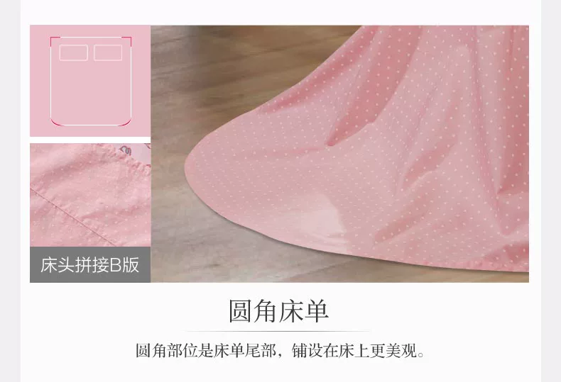 Anna giàu bông dệt Xin và nhạc về kỳ nghỉ bên công chúa giường bông gia đình trải giường bốn 1,8 m - Bộ đồ giường bốn mảnh