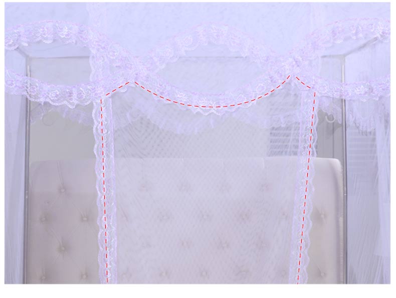 Thánh Anna tài khoản luống hoa mùa hè lưới giường 1.8m 1.5m palace hạ cánh dệt giàu - Lưới chống muỗi mùng ngủ cao cấp