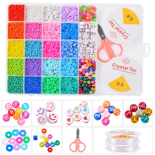 25 сетки 6 -миллиметровых бусин для детей DIY Bracelet Ncklace Make