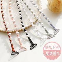 Underwear non-slip shoulder strap nail beads sexy exposed one-word collar invisible seamless wide hook buckle chest strap