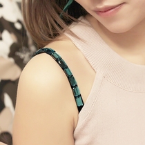 Light Luxury Gem shoulder strap rhinestone stretch underwear strap adjustable non-slip chest strap