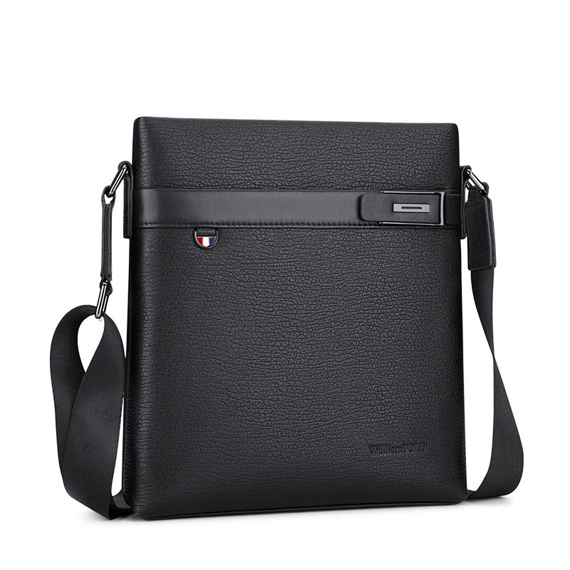 Hong Kong Genuine Leather Skew Satchel Bag Men's Bag Business Bull Leather Bag 2023 New Commuter Men's Bag Single Shoulder Backpack-Taobao