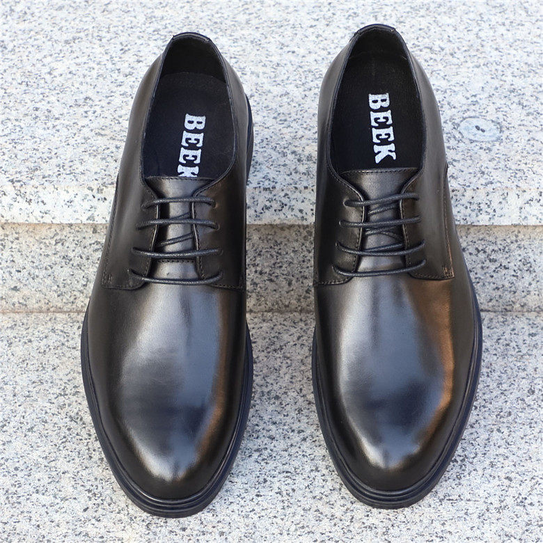 Foreign trade men's shoes genuine leather business formal leather shoes men's pointed toe black work toe layer cowhide breathable men's leather shoes