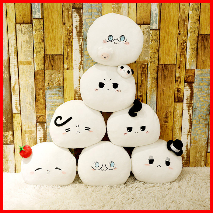 Hetalia Kaomoji Mantou-kun Pillow Dumpling Doll Doll Hand Warmer Birthday Gift Doll