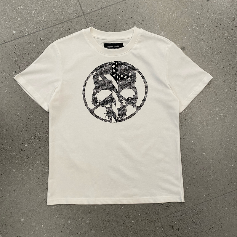 Pw029 Co-Branded Skull Cross Short-Sleeve Shirt Pw029 Co-Branded Skull Cross Short-Sleeve Shirt