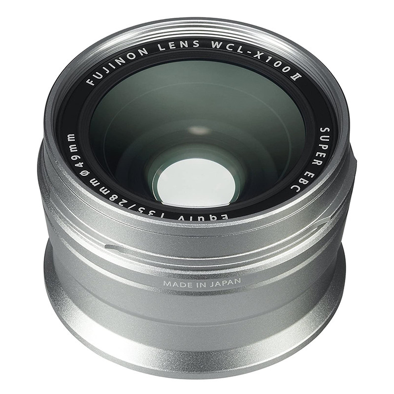 Fujifilm WCL-X100II wide angle conversion lens 0.8x suitable for Fujifilm x100v x100f silver black two colors