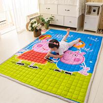 Pure cotton cloth art baby crawl cushion baby boy laying cushion bedroom floor mat round rug kid climbing and climbing mat can be machine washable
