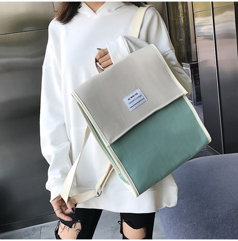 Túi đi học nữ Sen phiên bản Hàn Quốc của trường đại học gió ba lô ba lô nylon nữ 2019 mới thời trang hoang dã - Ba lô mua balo nam