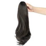 Хвостик, парик, заколка-крабик с косичкой, волнистый ремень изготовленный из настоящих волос на завязках, длина миди