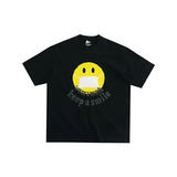 Домашняя ежедневная летняя пена Улыбающаяся отпечатки лица Мужчины и женские пары потеряют тяжелую маленькую футболку с короткими рукавами