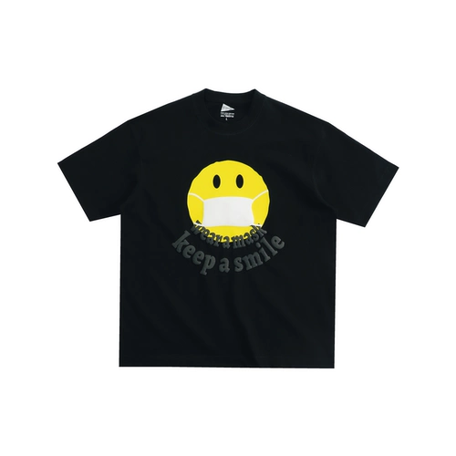 Домашняя ежедневная летняя пена Улыбающаяся отпечатки лица Мужчины и женские пары потеряют тяжелую маленькую футболку с короткими рукавами