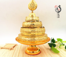 Tibetan style Qibao Manzha panmancha with tray gold