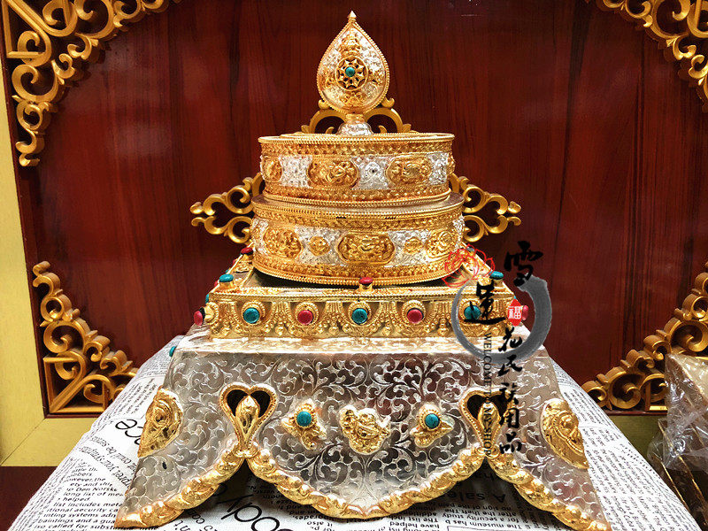 Nepal pure copper-white gold-silver three-seventeen for man's tea roman Zappan