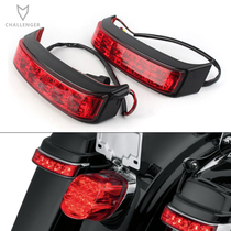 Suitable for Harley Road King Highway Glide modified side box light with turn signal LED tail box light 2014-2023