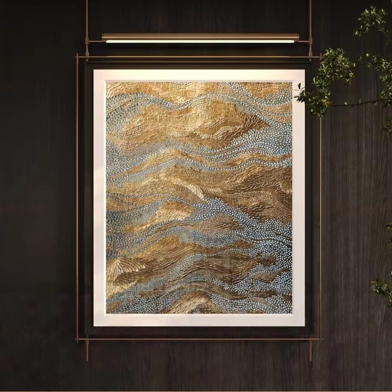 Modern Minimalist Hanging Paintings for Hotel Standard Rooms, Guest Rooms, Clubhouses, Living Rooms, Model Rooms, Wall-Mounted High-End Metal Hanging Paintings