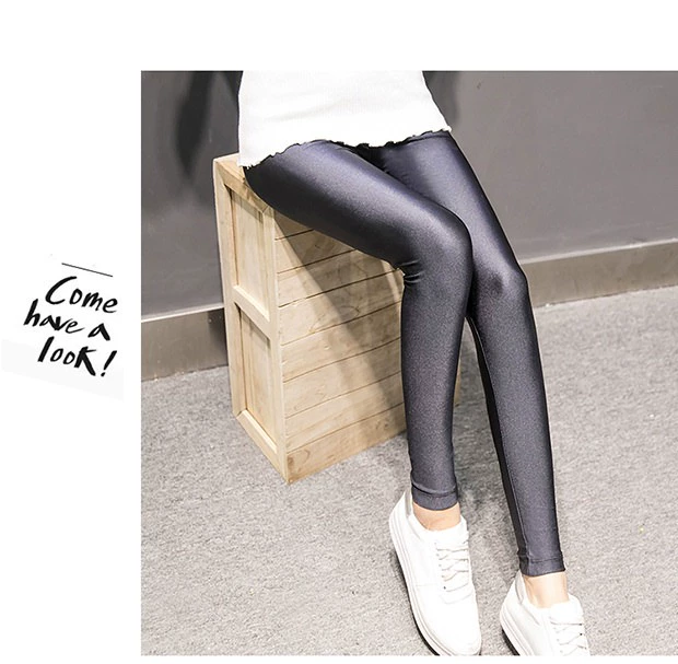 Quần legging nữ mỏng mặc thun co giãn cỡ lớn chân đen 9 điểm quần skinny mỏng mùa xuân và quần mùa thu quần đũi nữ đẹp