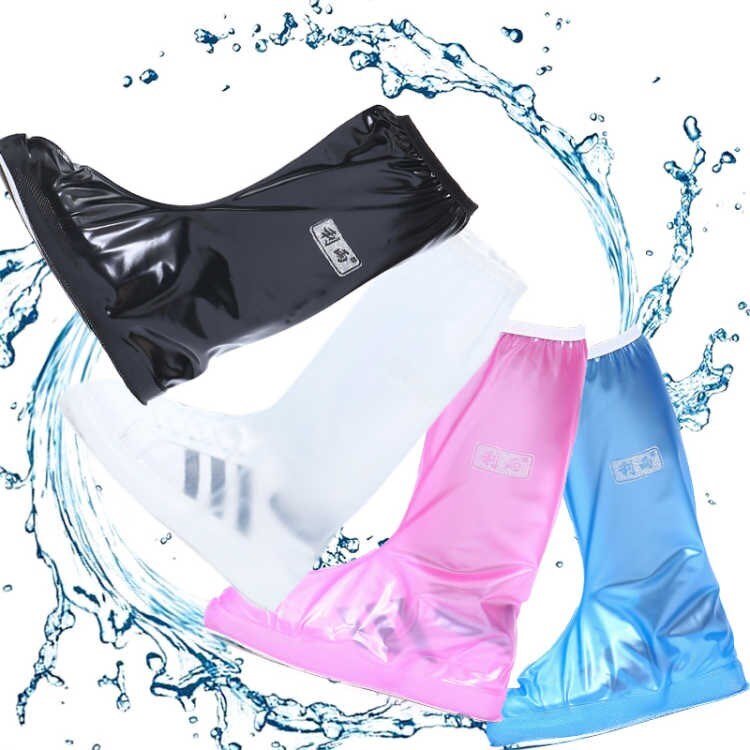 Men's high cylinder flat and rain-proof shoes cycling waterproof shoes and anti-skating shoes