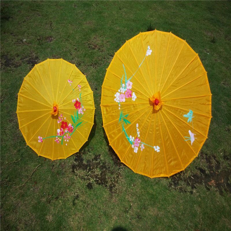 Silk umbrella model cheongsam catwalk prop umbrella stage dance umbrella performance dancing umbrella big red umbrella