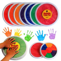 Large number Inprint Print Clay Box Baby Doodle Tuo Print to Clay Oil Children Finger Palm Drawing Paint Hand Print Pan